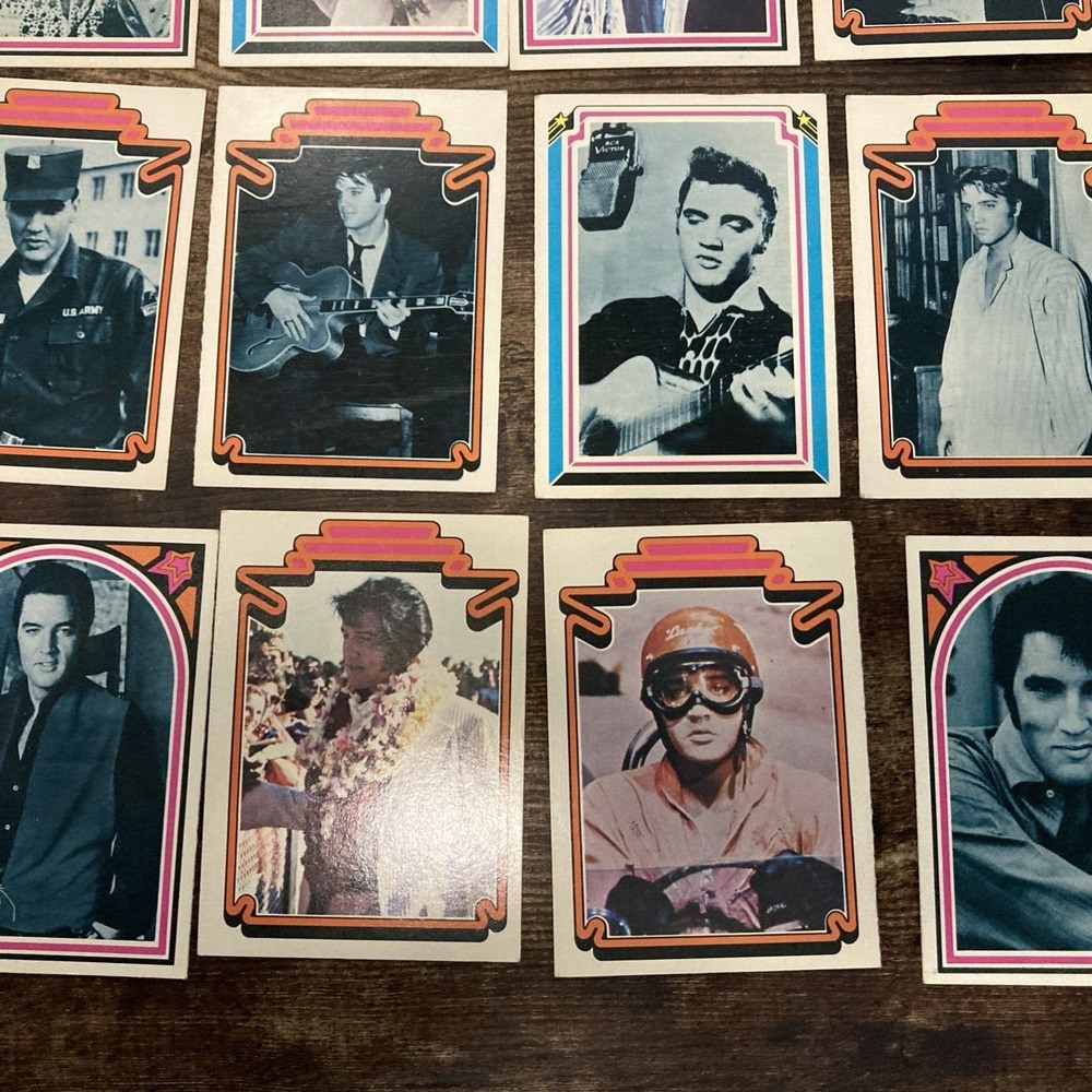 Vintage ELVIS PRESLEY 1978 Don Russ Boxcar Enterprises Set of 18 Cards Great - Picture 4 of 6